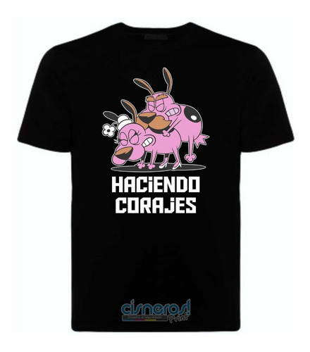 Playera Coraje El Perro Cobarde Haciendo Corajes 