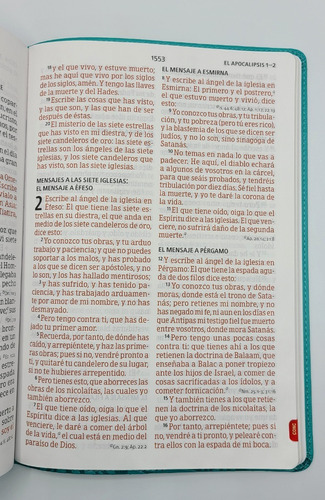 Imagen 8 de 10 de Biblia Letra Super Gigante Para Mujer Rvr1960 Aqua Indice