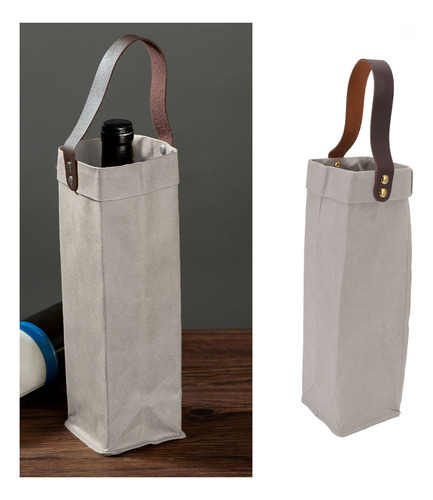 Bolsas De Regalo De Vino, Bolsa Roja De Papel Kraft Para 1,
