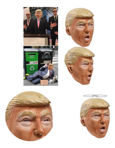 .. Disfraz De Cosplay De Trump Para Protector Facial De