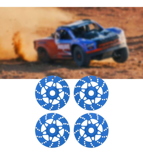 4 Piezas De Disco De Freno Rc, Mejora De Decoración De Azul