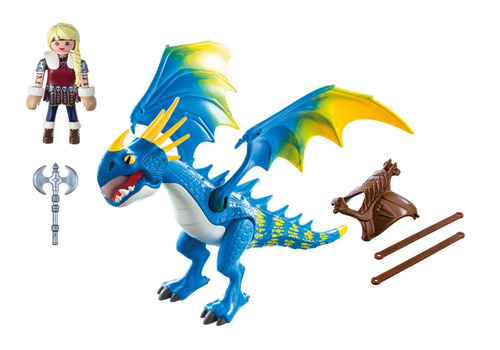 Playmobil Astrid Y Tormenta 9247 Linea Dragons Educando