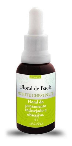 Floral De Bach White Chestnut Paz Interior 30ml Sabor Sem Sabor