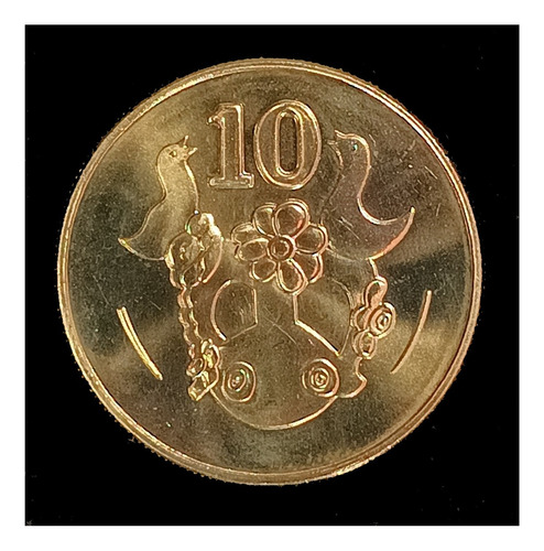 Chipre 10 Cents 2002 Sin Circular Km 56.3