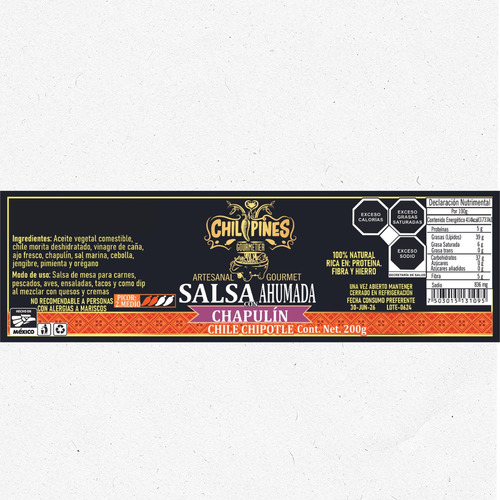 Salsa Macha Con Chapulín Chipotle 200g