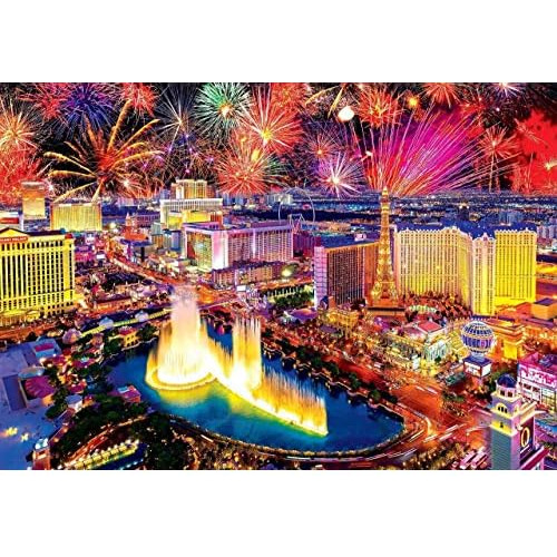 Pintura Por Números Diy Adultos Fireworks Vegas City, ...