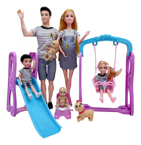 Set De Juegos Para La Familia Barbie