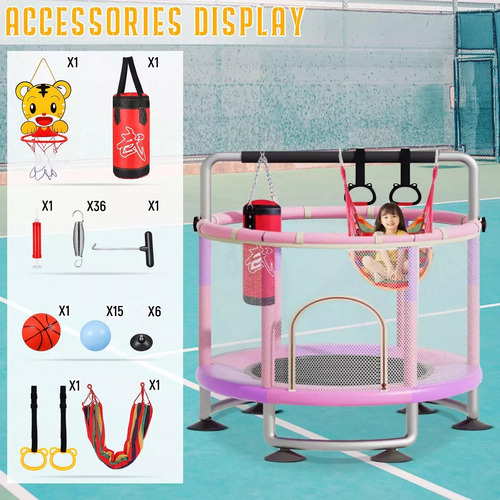 Trampolin Para Niños Tumbling Resortes Red Seguridad Trampolines Brincolines