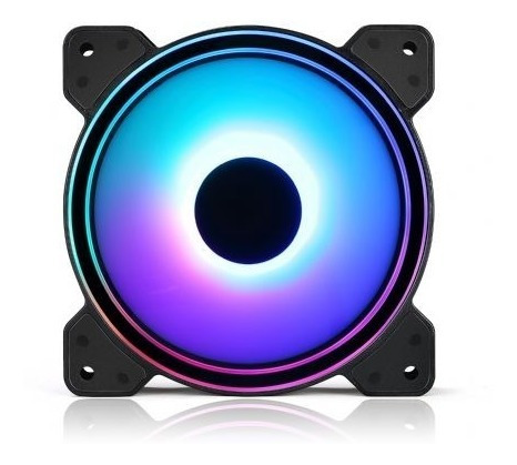 Imagem 3 de 6 de 3 Fan 120 Para Gabinete Rgb Controladora E Controle Remoto