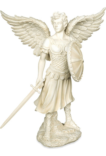 Angelstar Figura De Arcángel De Miguel 9 1/4 Pulgadas Beige
