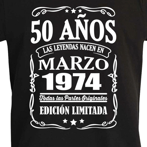 Playera Las Leyendas 50 Años Marzo Edición Limitada