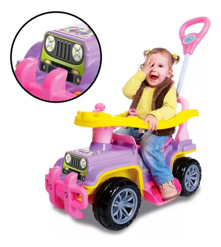 Carrinho Passeio Quadriciclo Infantil Menina Mini Veículo