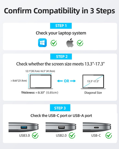 Extensor De Pantalla De La Computadora Portátil Yutoo Triple