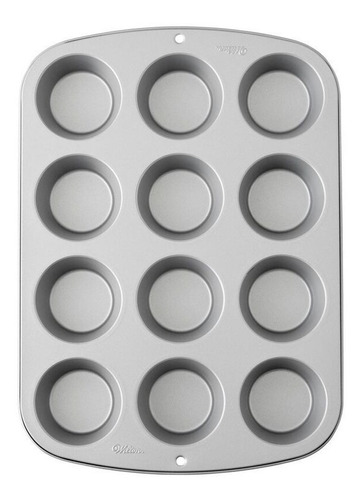 Molde 12 Cavidades Cupcakes Muffins Antiadherente Wilton