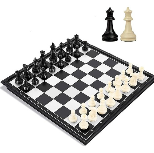 Ajedrez Magnético Juego De Mesa Chess Game Tablero, Portatil