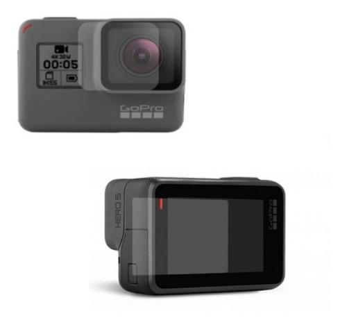 Reposição De Lente Gopro Hero 5 6 E 7 + Pelicula De Silicone
