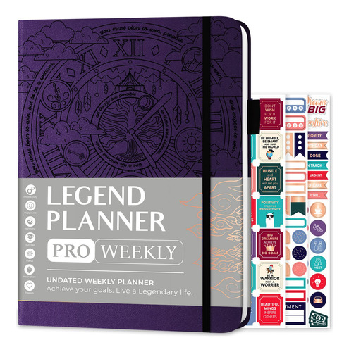 Legend Planner Pro - Agenda Semanal Y Mensual De Lujo Para A