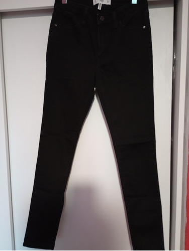 Vendo Pantalón De Jean Elastizado Negro Marca Mng Eur 34 Usa