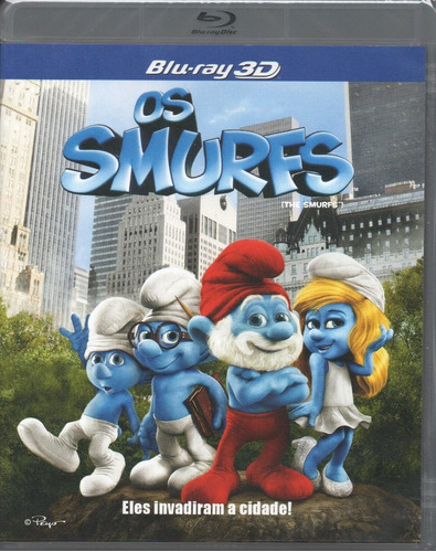 Os Smurfs Blu-ray 3d Novo Original Lacrado