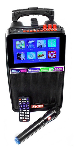 Bafle Karaoke Screen Mirror 8 Bluetooth Control Microfono