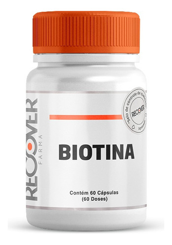 Biotina 5 Mg - 60 Cápsulas (60 Doses) Sabor Natural