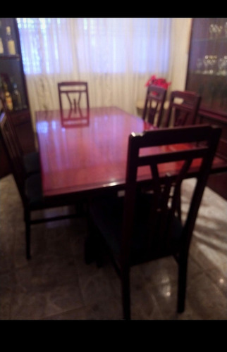 Juego De Comedor Madera Pulida