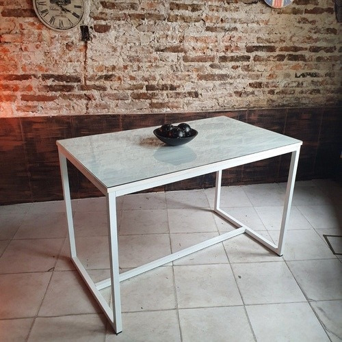 Imagen 6 de 6 de Mesa Comedor Industrial Madera Decape 120x70 + 4 Sillas
