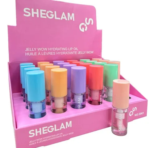 Caja Cerrada X24 Unidades Gloss Jelly Wow Sheglam Lip Oil