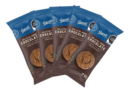 Imagen 3 de 3 de Galleta Con Avena Y Chocolate 840g Endulzada Con Agave Vegan
