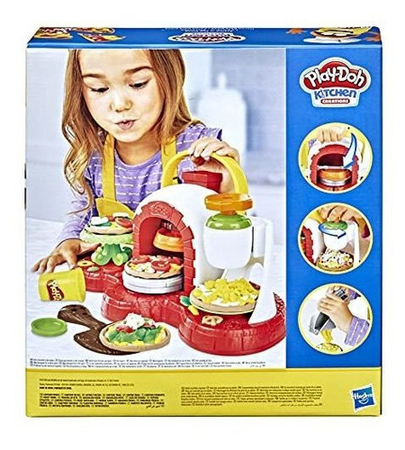 Play-doh Stamp 'n Top Pizza Oven Juguete Con 5 7kk5s