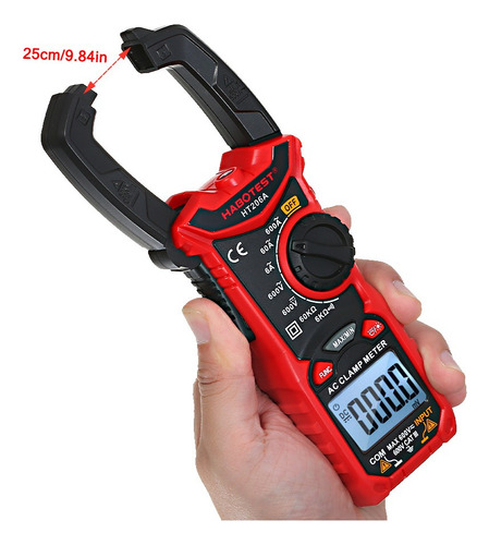 Pinza Amperimétrica Digital Habotest Ac/dc