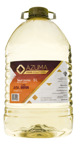 Saquê Licoroso Mirin Azuma Food Solutions Galão 5l