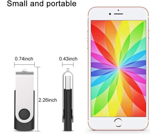 Juanwe Unidades Flash Usb De 64 Gb, Paquete De 2 Unidades De