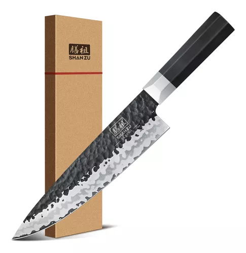 Shan Zu Cuchillo De Chef De 8 Pulgadas 7 Capas 9cr18mov