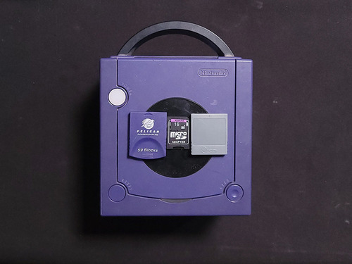 Consola Nintendo Gamecube + Juegos Instalados Vía Sd Morado
