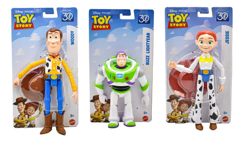 Toy Story 30 Aniversario Pack Buzz Jessie Y Woody Mattel
