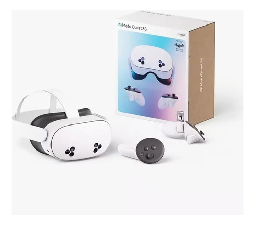 Meta Quest 3s + Bateria Wolmtt 10000 Mah Con Strap Ajustable Color Blanco