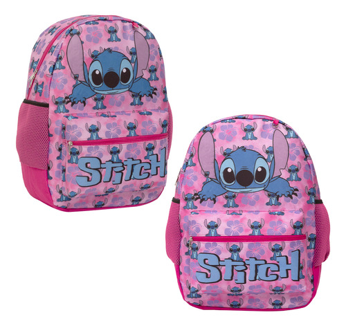 Bolsa Escolar Feminina Juvenil Lilo & Stitch Tam G Costas