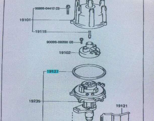 Oring Empacadura De Distribuidor Toyota Varios Modelos Origi