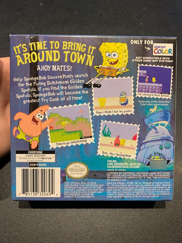 Spongebob Squarepants: Legend Of The Lost Spatula Gbc (Usado)