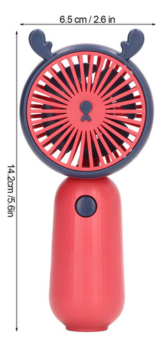X Mini Rose Ventilador Usb Portátil Recarregável De Mão