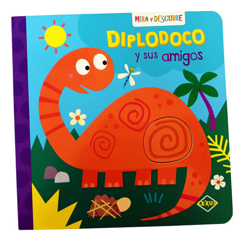 Super Libro Diplodoco Y Sus Amigos Ilustraciones Hojas Duras