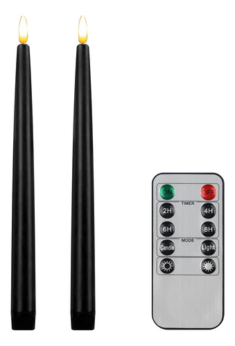 Velas Cónicas Led Sin Llama Con Control Remoto Para Decoraci