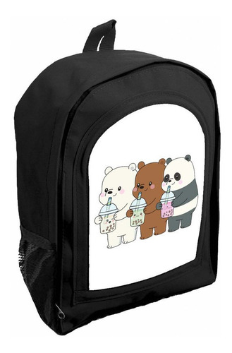 Mochila Negra Nena Jardin/ Preescolar Kawaii Ar8