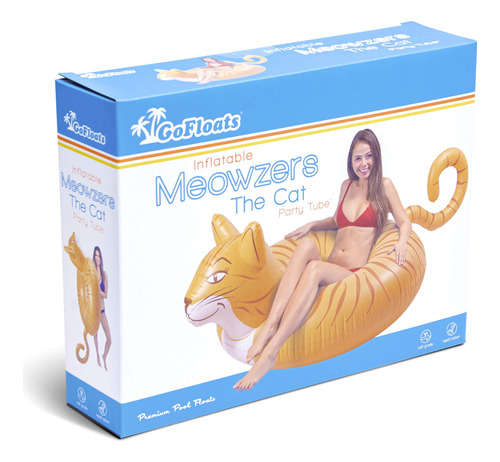 Balsa Inflable Para Adultos Y Niños Estilo Meowzers Gato