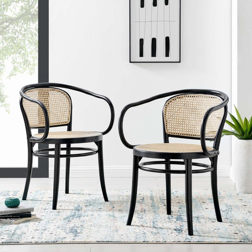 Set Mesa Tulip + 4 Sillon Thonet Comedor - Alto Impacto