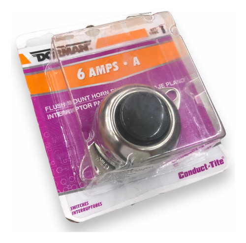 Switch Interruptor Botón Bocina Claxon Montaje Plano 12v 6a