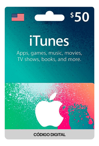 Gift Card Itunes $50 Código Digital