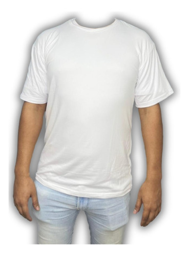 Camiseta Blanca Cuello Redondo En Piel De Durazno Sublimacio