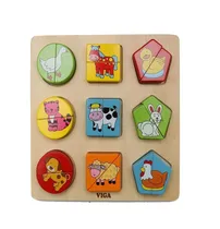 Comprar Juegos Juguetes Madera Viga Encastre Niño Didactico Animales